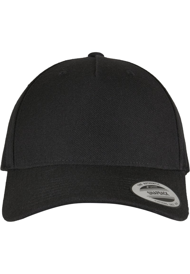 Flexfit - YP CLASSICS 5-PANEL CURVED VISOR SNAPBACK - Kšiltovka - black, Zvětšit