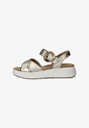 Sens, 1816/13121 HARPER 01 - Sandalen met plateauzool - platino