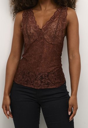 Cream Blouse - brown