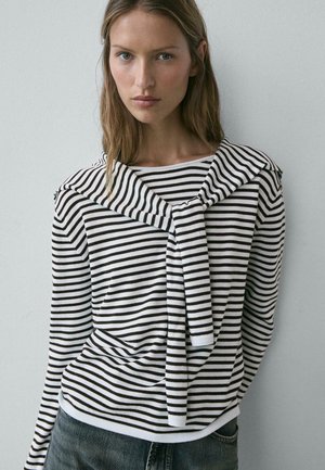 STRIPED  - Top s dlouhým rukávem - blue