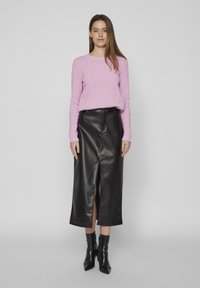 VILA VIDALO O-NECK - Stickad tröja - pastel lavender