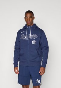 Nike Performance - MLB NEW YORK YANKEES KNOCKOUT SCRIPT FULL ZIP  - Club wear - midnight navy/white Thumbnail Image 1