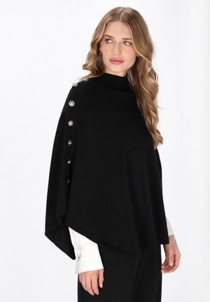 PONCHO - Cape - black