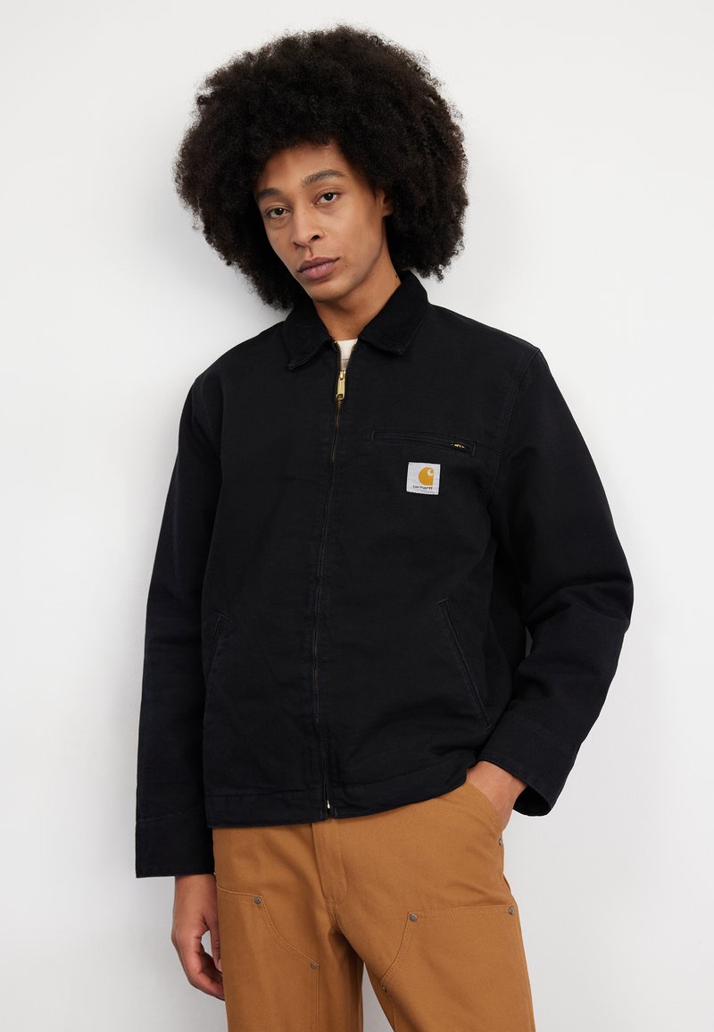 Carhartt WIP DETROIT JACKET - Poletna jakna - black / black aged canvas