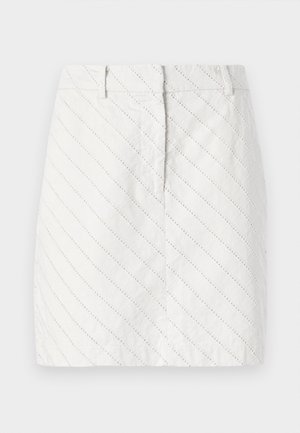 VILA, VISANTI SHORT SKIRT - Τζιν φούστα - birch