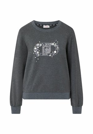 LIU JO, LIU JO SWEATSHIRT WITH JEWEL EMBROIDERY - Φούτερ - grey