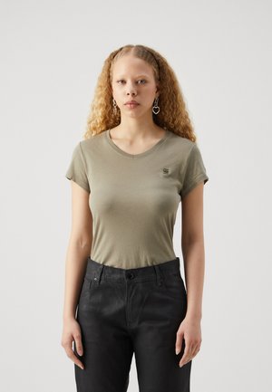 G-STAR OVERDYED EYBEN SLIM V T 2.0 WMN - T-shirt basique - shamrock