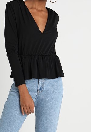 Long sleeved top - black