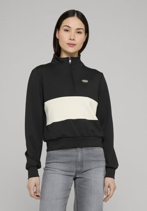 ONLY ONLALINA LS HALF ZIP - Sweatshirt - black