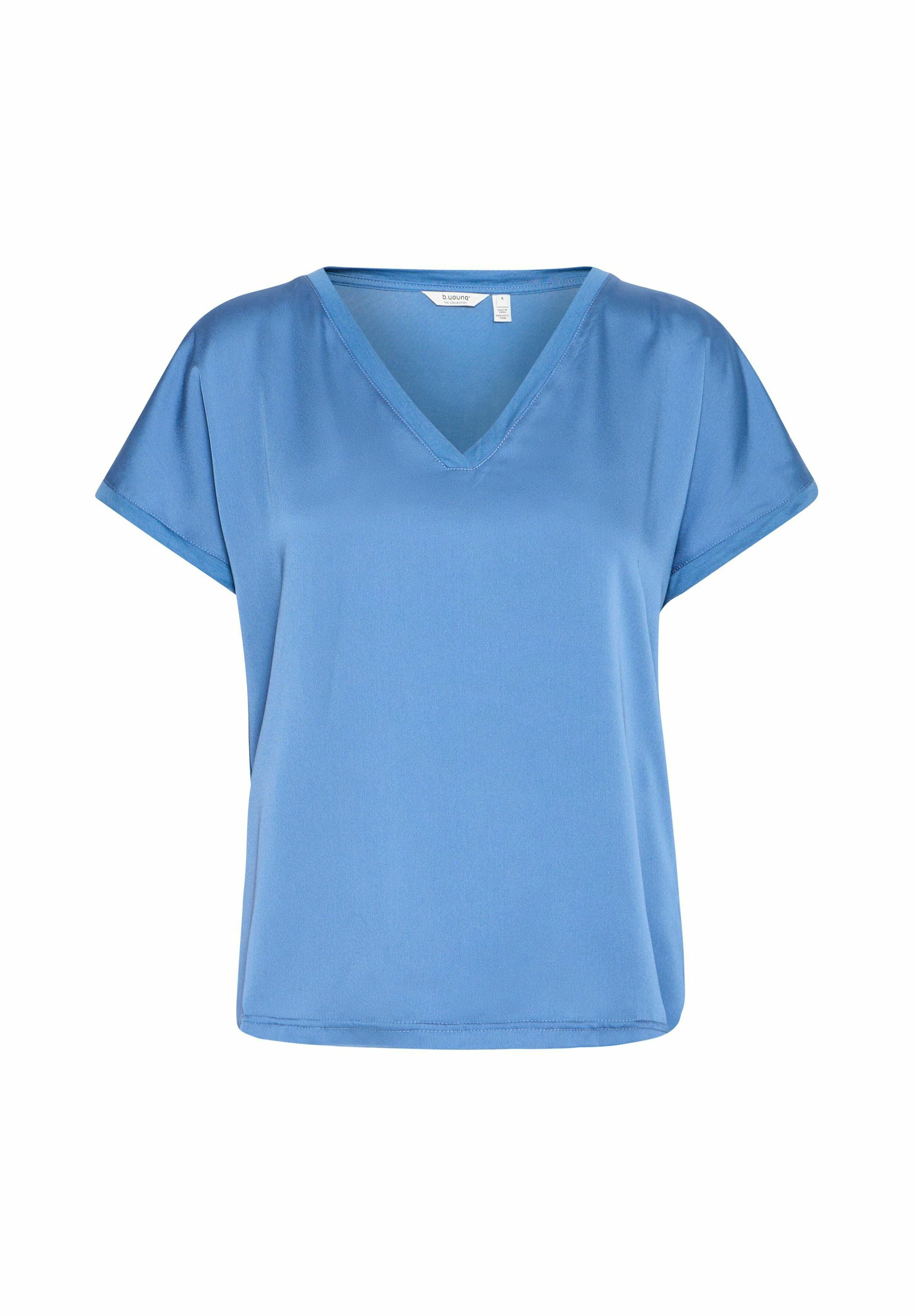 売れ筋商品|||ビーヤング Tシャツ レディース トップス BYSELITA - Basic T-shirt - blue horizon b.young by Zalando BYSELITA - T-shirt basic - blue horizon
