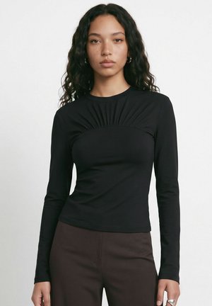 HYPEDROP, LONG SLEEVED TOP HDMIE LS FITTED - T-shirt à manches longues - black