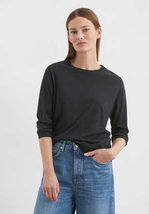 LUXURY REGULAR - Long sleeved top - deep night blue
