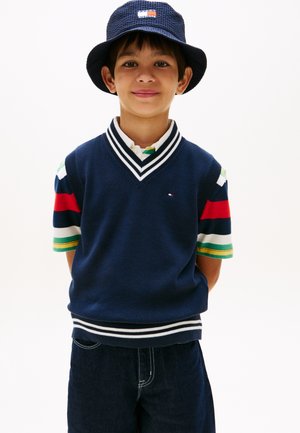 VARSITY VNECK - Pulover - dark night navy