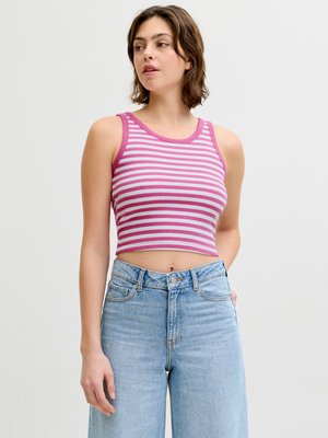 JXFALLON STR STRIPE JRS SN - Topp - bright white stripesfiji flower