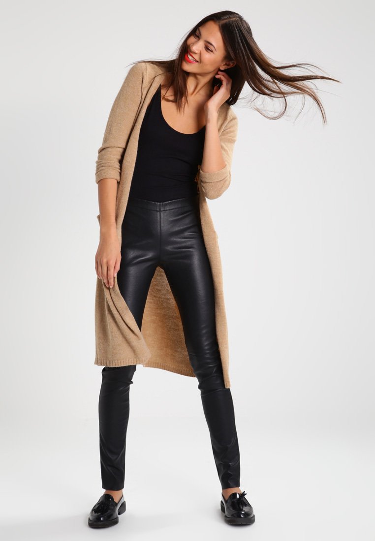 Oakwood ASTEROID - Pantaloni di pelle - black/nero denim - Zalando.it