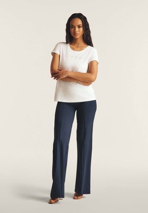 WIDE LEG IN ALTAMENTE TRASPIRANTE - Housut - dark sapphire