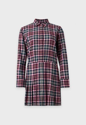 Tommy Jeans, MINI PLEATED DRESS - Φόρεμα πουκάμισο - blue denim
