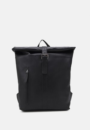LEATHER UNISEX - Mochila - black