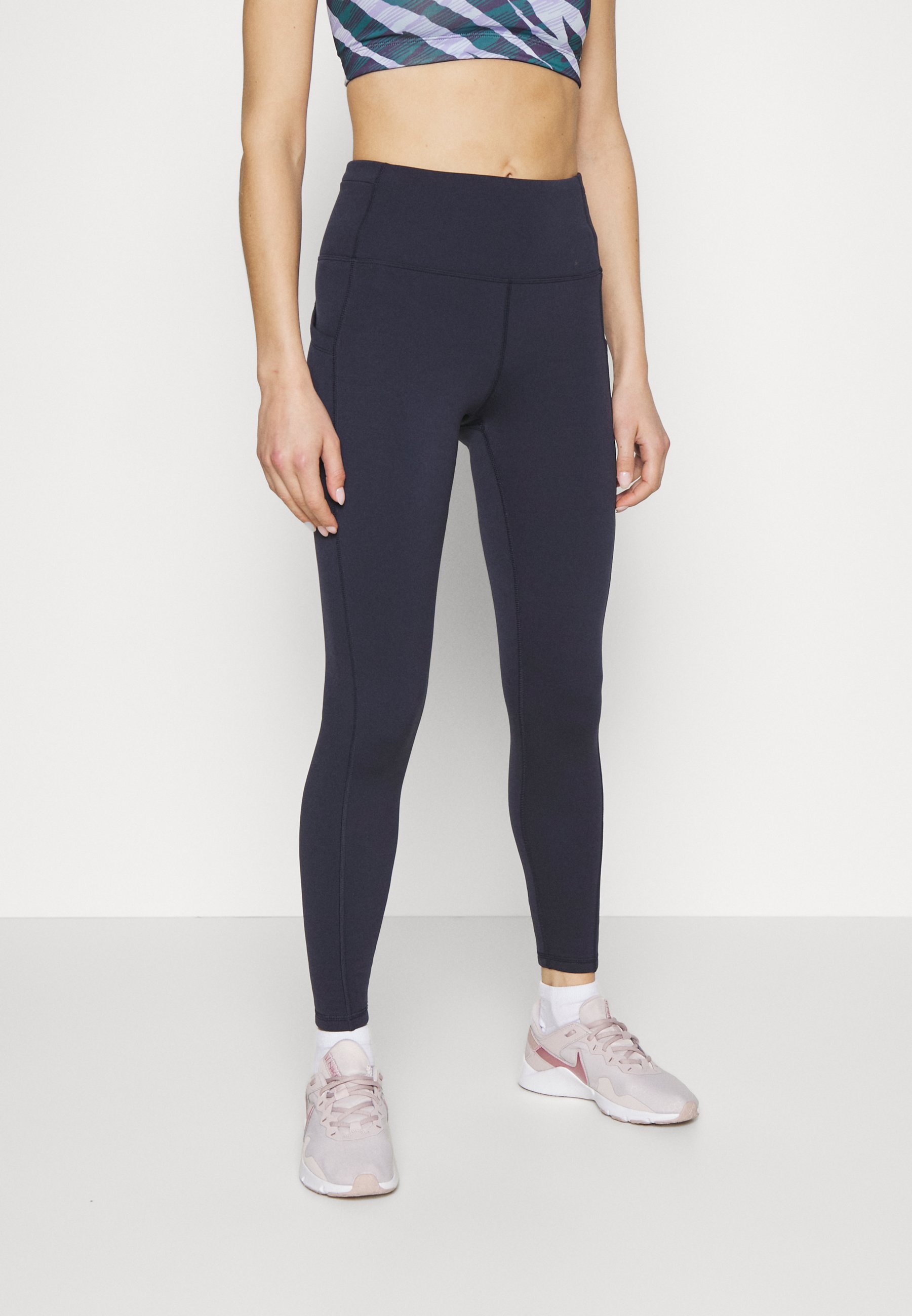 Athleta ALTITUDE STASH POLARTEC - Leggings - navy/dark blue 