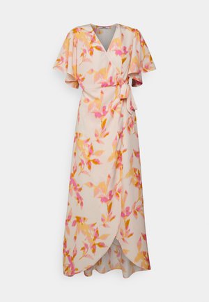 ONLELEANOR LIFE WRAP ANKLE DRESS - Vestido comprido - silver peony /blurry leafs