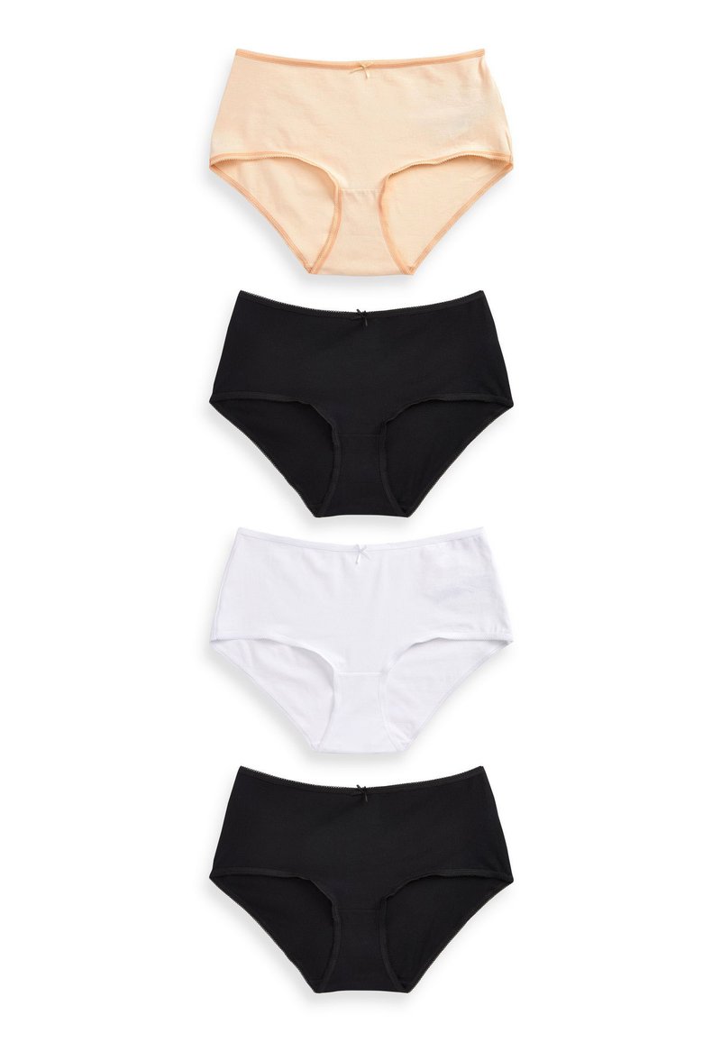 Next RICH 4 PACK MIDI - Trusser - black/white/nude