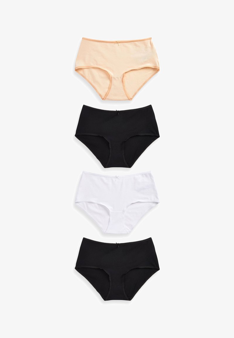 Next RICH 4 PACK MIDI - Trusser - black/white/nude