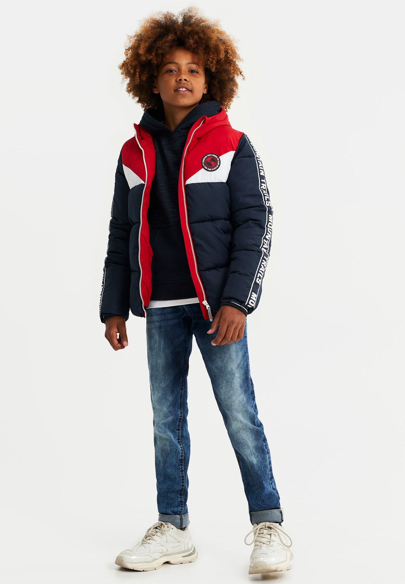 WE Fashion MET TAPEDETAIL Winterjas dark blue Zalando.nl WE Fashion REVERSIBLE JAS Winterjas blue Zalando.nl