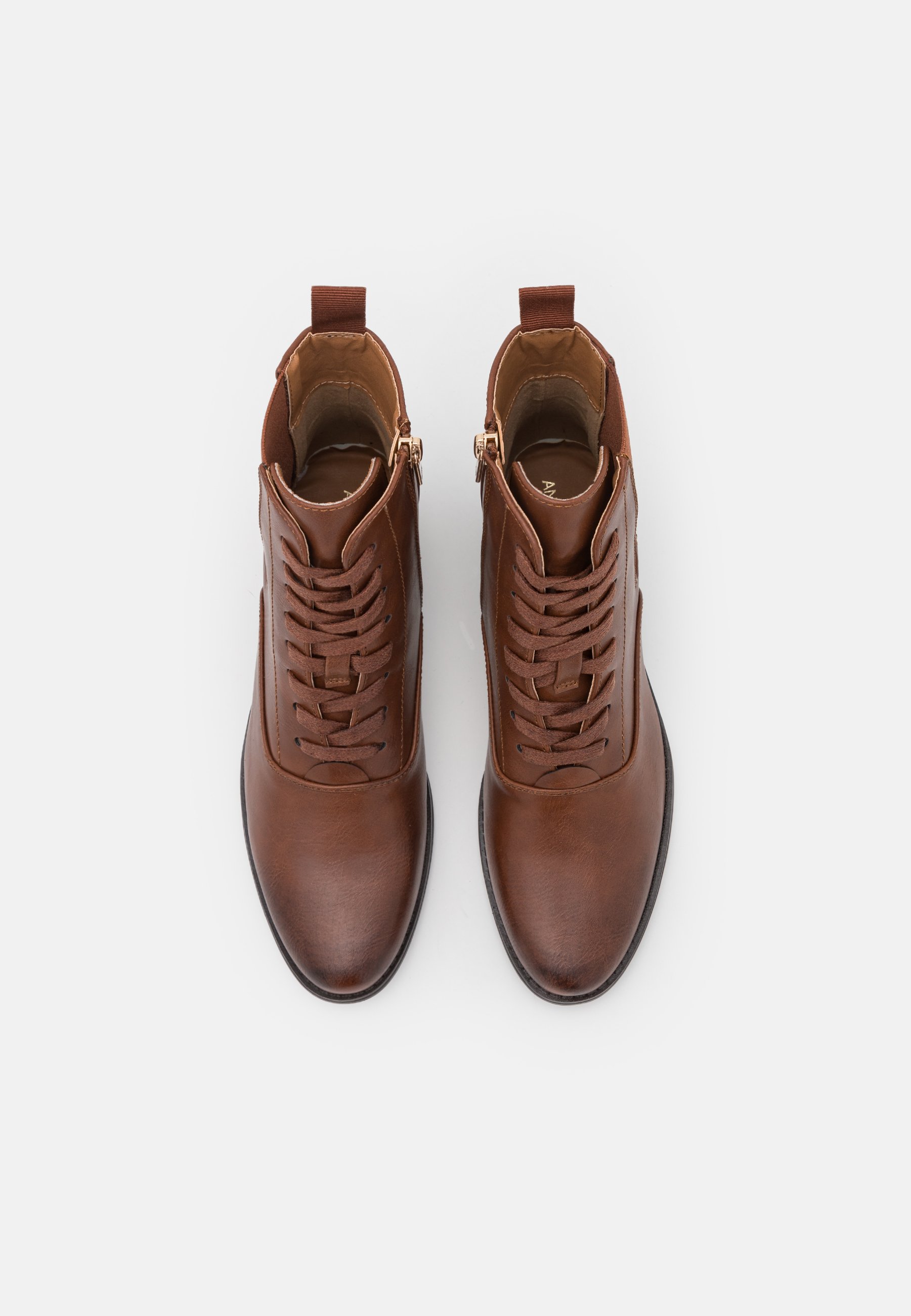 Anna Field Botines con cordones - cognac/coñac - Zalando.es