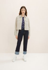 TOM TAILOR Print T-shirt - navy abstract dot print