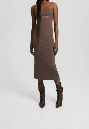 Etui-jurk - dark brown