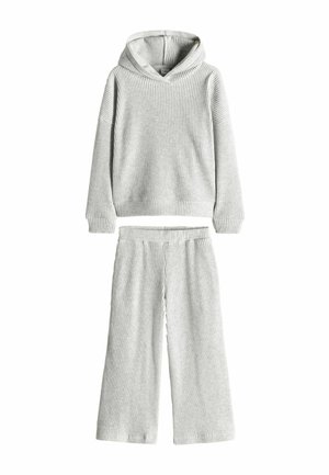 REGULAR FIT - WIDE LEG  SET  - Felpa con cappuccio - grey