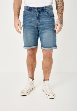 Redpoint, SHERBROOKE 5-POCKET JEANS BERMUDAS MIT STRETCH - Jeans Shorts - lt stone