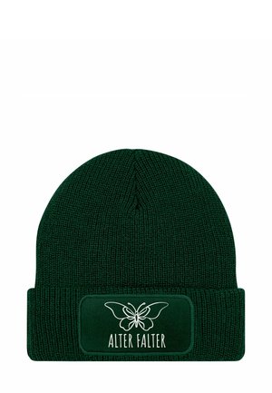 PATCH WORTSPIEL ALTER FALTER MIT SPRUCH - Beanie - dunkelgrün