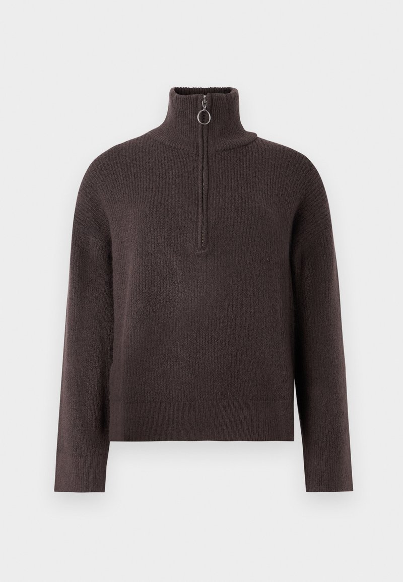 Selected Femme Strickpullover dunkelbraun