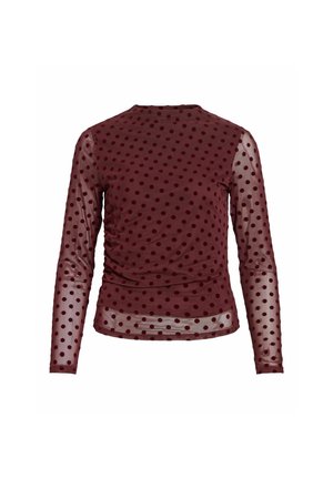 VILA, VIRIKKE L/S FUNNEL NECK TOP - NOOS - Camiseta de manga larga - port royale