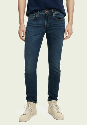 Slim fit jeans - burn the blauw