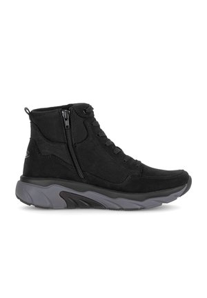 Lace-up ankle boots - schwarz micro