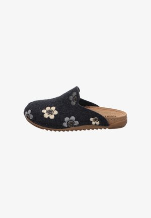 Gemini, GEMINI DAMEN FILZ PANTOLETTE BRAUN - Pantolette flach - navy