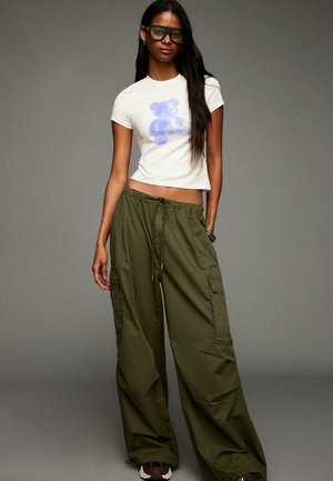 Print T-shirt - beige