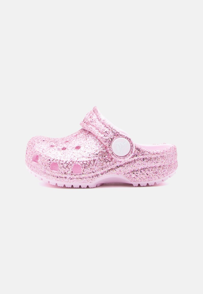 Crocs CLASSIC CHUNKY GLITTER - Platt slip-in - pink milk/ljusrosa ...