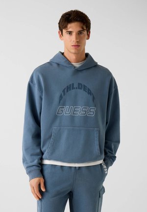 MIT KÄNGURUTASCHE - Hoodie - mehrfarbig grundton blau