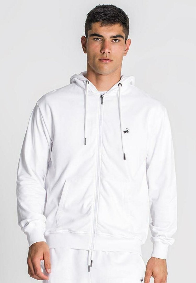Gianni Kavanagh ESSENTIAL SCORPIO - Felpa con zip - white