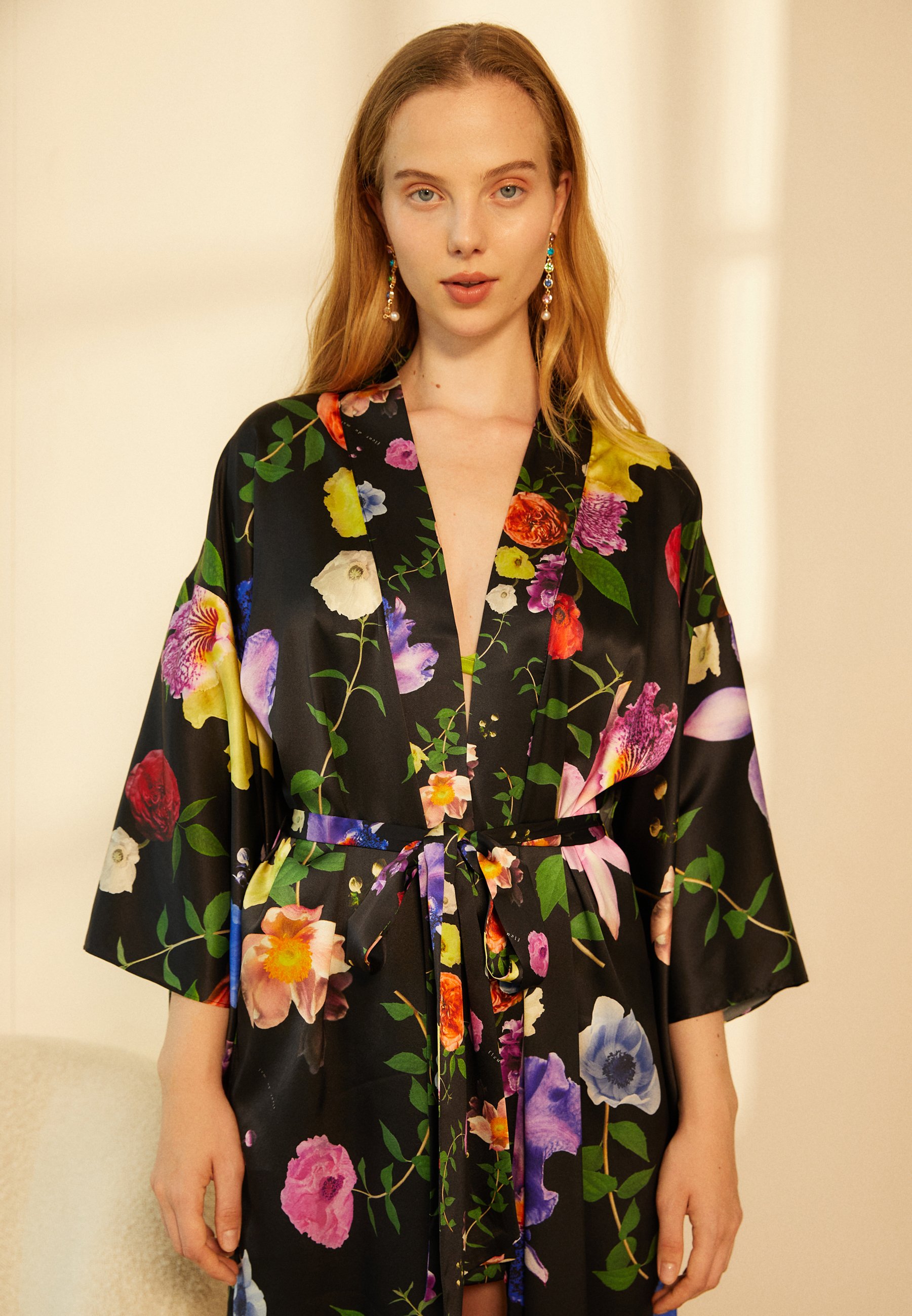 Fleur du Mal FLORAL LONG KIMONO 