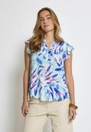 MACIE  SLEEVE - Camicetta - p blue print