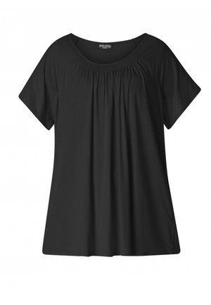 BASE LEVEL CURVY YOKIA - T-shirt basic - black