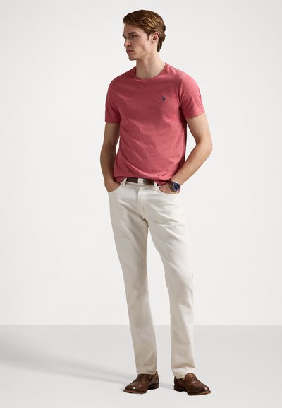 Polo Ralph Lauren CUSTOM SLIM FIT JERSEY CREWNECK T-SHIRT - Tricou basic - carnelian red heather