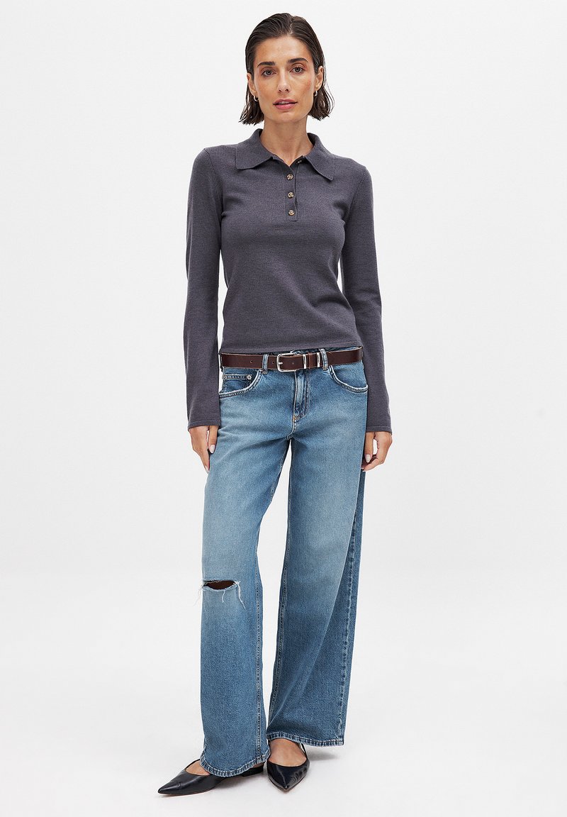 NA-KD Relaxed fit jeans blauw