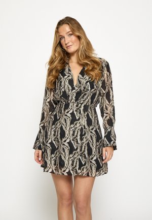 CLARINE SHORT - Jurk - black print