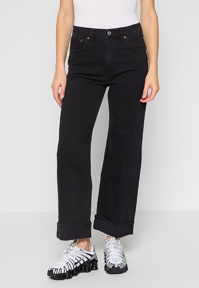 Abercrombie & Fitch Straight leg jeans zwart Abercrombie & Fitch Straight leg jeans zwart