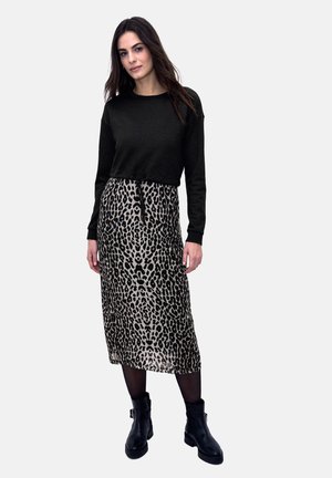 MIT LEO-ROCK - Vestito di maglina - schwarz